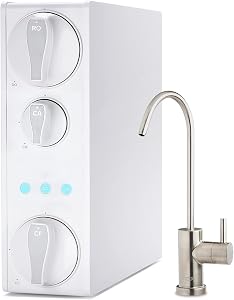 iSpring RO500AK-BN Reverse Osmosis Water Filter, NSF 58 Certified, 500 GPD Tankless Under