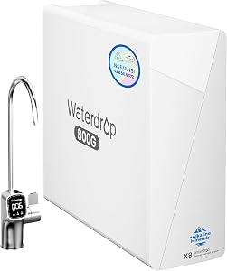 Waterdrop X8-WAN Alkaline Mineral Tankless Reverse Osmosis System, NSF/ANSI 42&58&