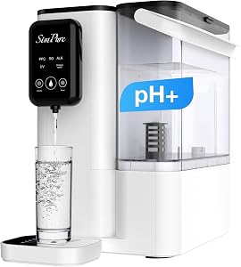 SimPure Y9A UV Countertop Reverse Osmosis Water Filter, Alkaline Remineralization 300 GPD