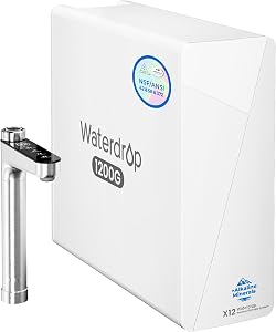 Waterdrop X12 Alkaline Mineral Reverse Osmosis System, NSF/ANSI 42&58&372 Certifie