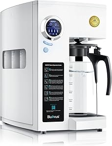 Bluevua RO100ROPOT Countertop Reverse Osmosis Water Filter System, Portable RO Filtration 