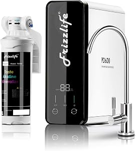 Frizzlife Reverse Osmosis Water Filter - Alkaline Mineral pH+, NSF/ASNI 58&53&42&a