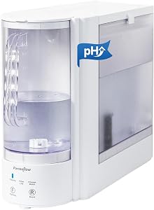 Purcooflow Countertop Reverse Osmosis Water Filtration System, Alkaline, Compact Auto-Fill