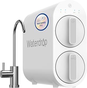 Waterdrop G2 Reverse Osmosis System, 7 Stage Tankless RO Water Filter System, Under Sink W
