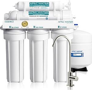 APEC Water ROES-50, 5-Stage Under Sink Reverse Osmosis Water Filter System, NSF Certified