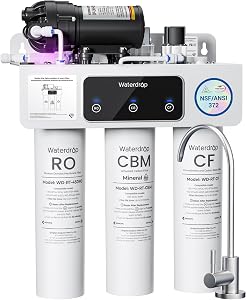Waterdrop T3-M Remineralization Reverse Osmosis Water Filter, NSF/ANSI 372 Certified, 9-St