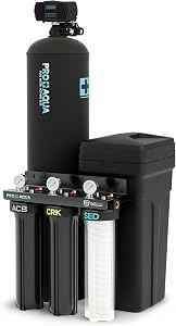 PRO+AQUA PRO-E-S80E Elite Whole House Water Filtration System & 80,000 Grain Water Sof