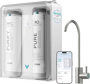 VIOMI Pure B6W 600 GPD Reverse Osmosis System, TDS Reduction, 7-Stage Tankless RO System,