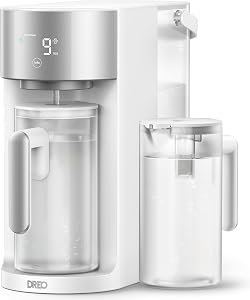 DREO Reverse Osmosis Water Filter Countertop, RO Filtration System, 3:1 Pure to Drain, TDS