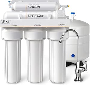 VIVA21 5-Stage Reverse Osmosis System – Premium Under Sink Water Filtration System, Lifeti
