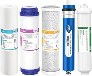 Membrane Solutions Reverse Osmosis Filter Replacement, 75 GPD Complete Replacement Filter 