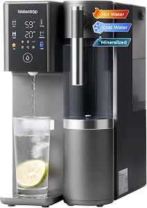 Waterdrop A2G Mineral Countertop Reverse Osmosis System Water Filter, Hot and Cold RO Syst