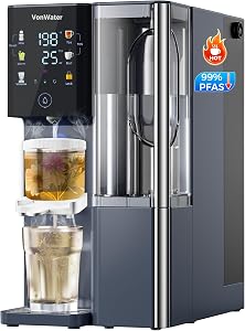 VonWater 3S Instant Hot Reverse Osmosis Water Filter Countertop RO System with 𝐓𝐞𝐚 𝐈𝐧