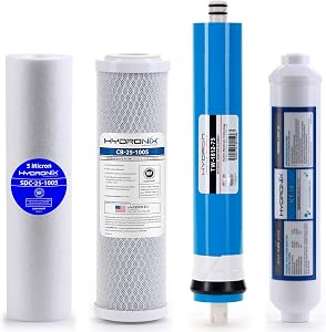 Smart Pack Water Filters Reverse Osmosis Replacement Filter Set RO Cartridges 4 Stage w/ 7