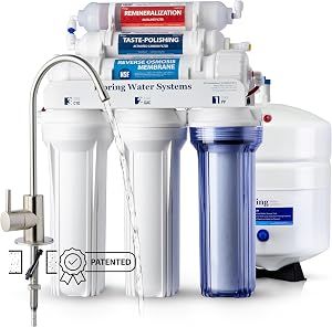 iSpring RCC7AK 6-Stage Reverse Osmosis System, NSF/ANSI 58 Certified, Alkaline Remineraliz