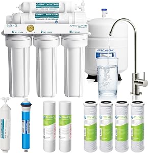 APEC Water ROES-50X 5-Stage Under Sink Reverse Osmosis Water Filter System, NSF Certified